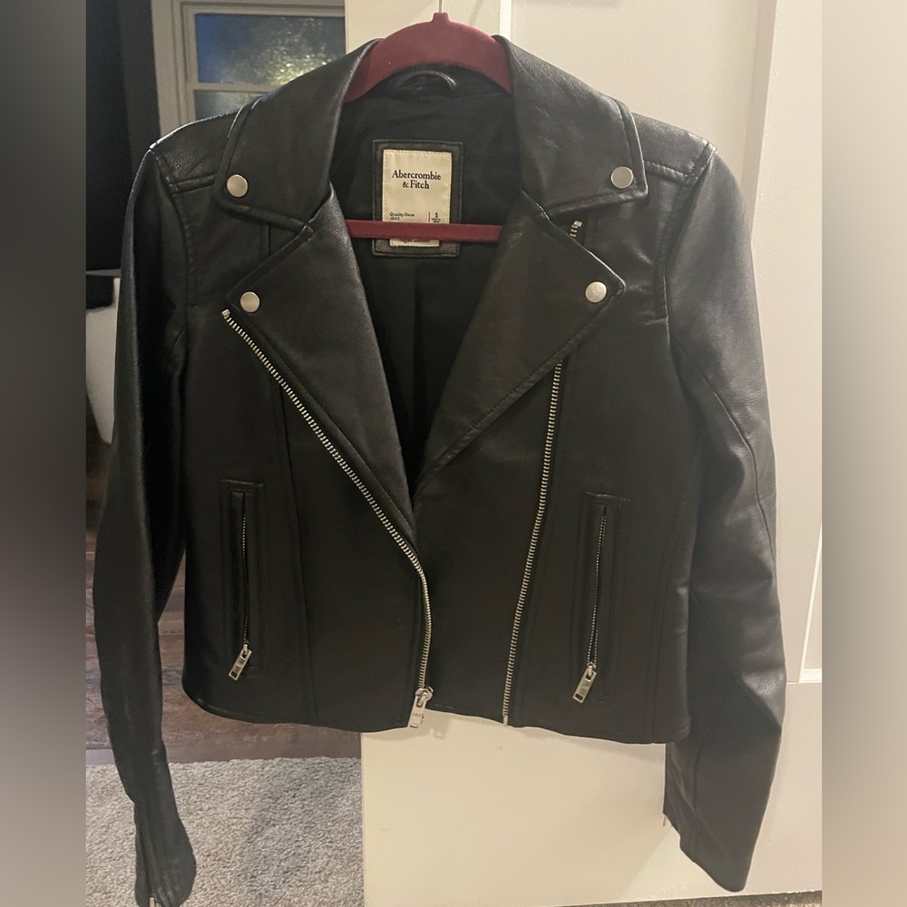 A&F Vegan Leather Jacket